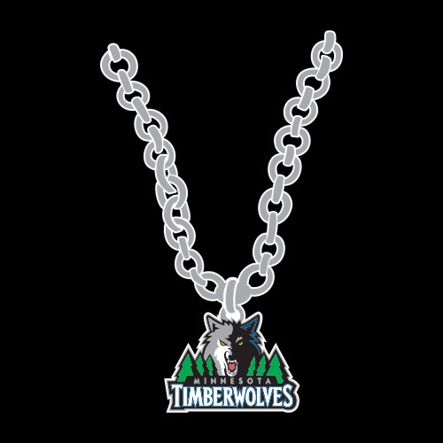 Minnesota Timberwolves Necklace logo vinyl decal